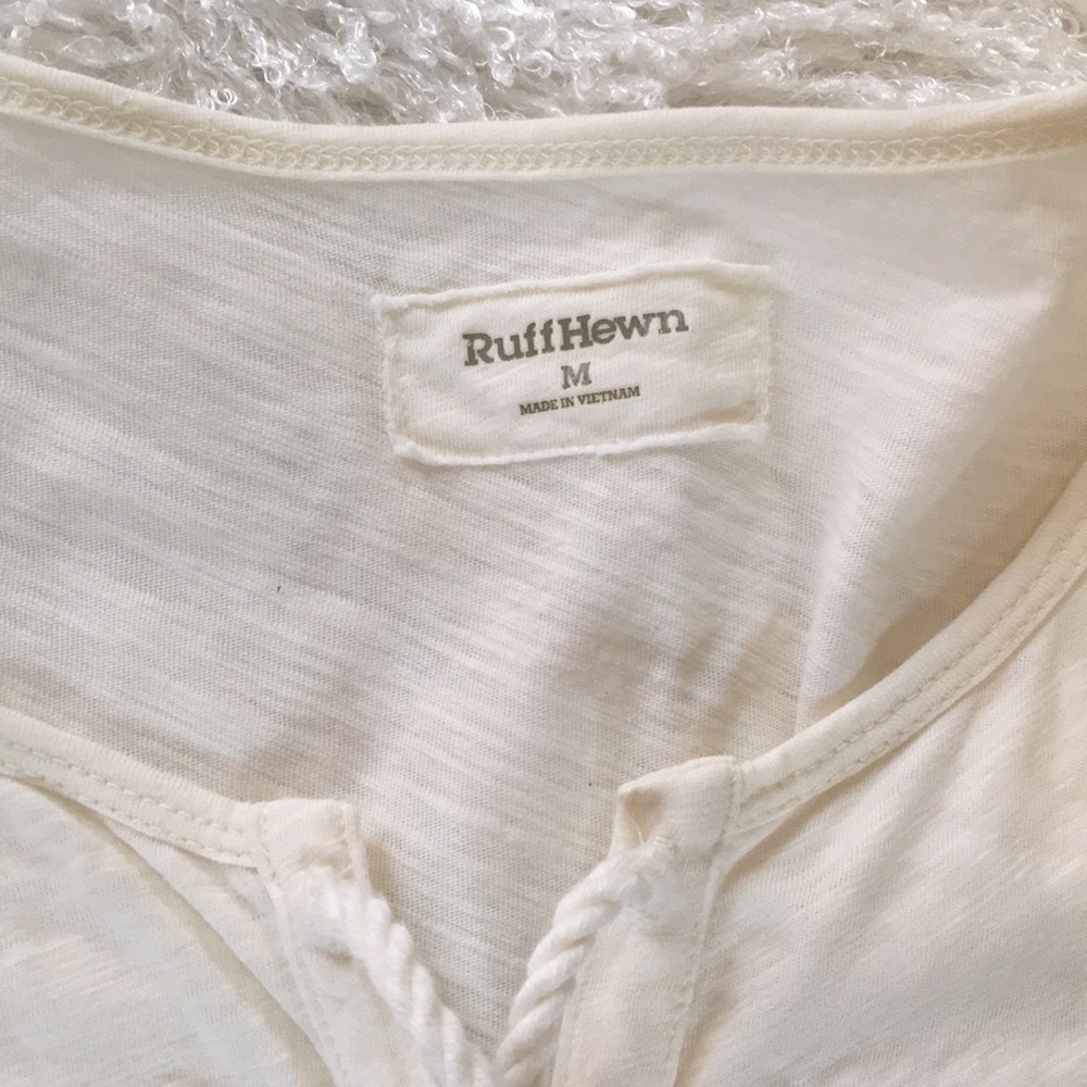 RUFF HEWN embroidered top M cream - Picture 4 of 8